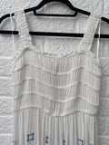 Monsoon New White Midi Length Dress Size Small