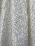 Zara New Ivory Midi Length Textured Dress Size Medium