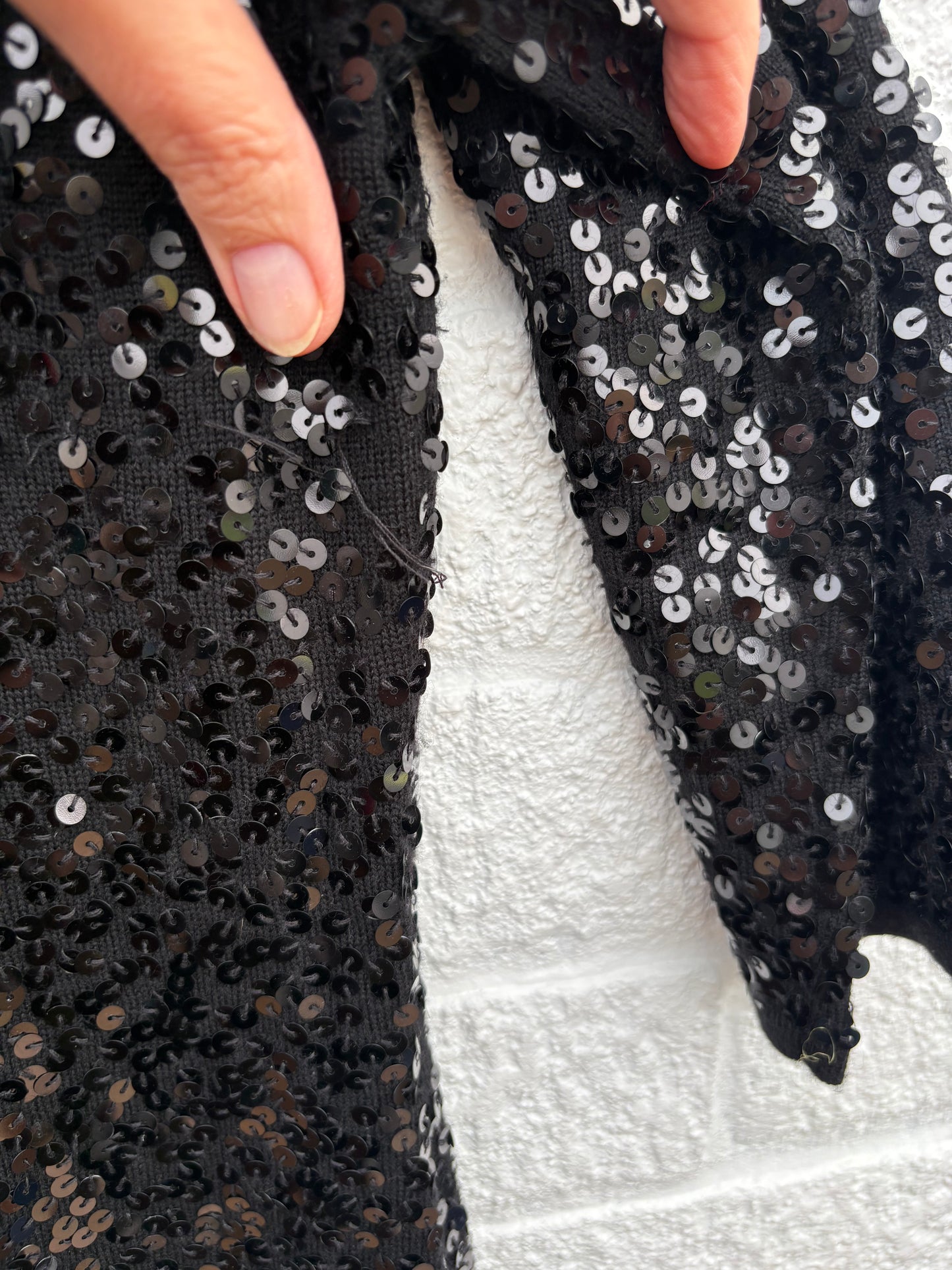 Jaeger Wool Sequin Dress Size Large