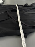 Donna Karan New York Black Stretch Knee Length Ruffle Shift Dress Size UK XL