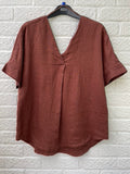 M&S Linen Top Size 12