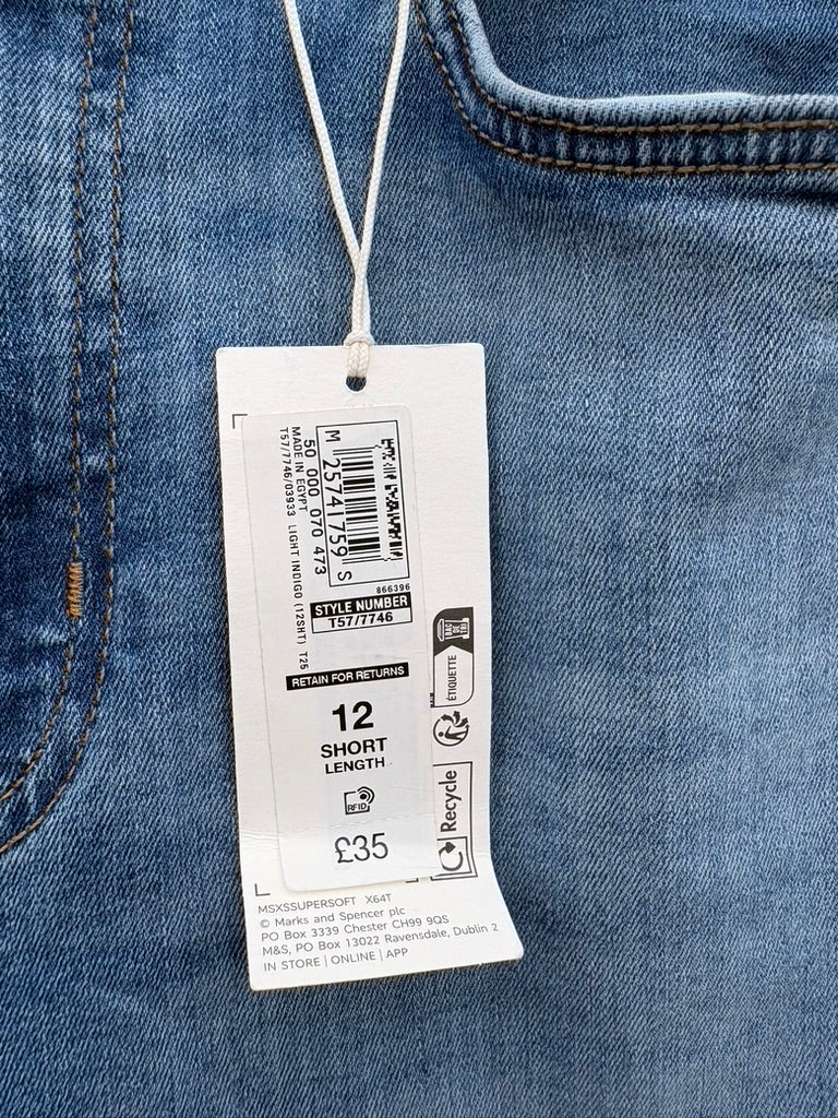 M&S New Sienna Jeans Size 12 Short