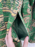 Unbranded Indian Cotton Long Green Jacket Size XL