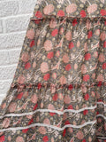 ME+EM William Morris Peony Print Maxi Dress Green/ Red Size UK 16