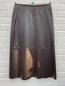 Monsoon Leather Skirt Size 12