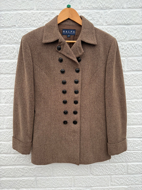 Ralph Lauren Vintage Wool Tweed Jacket Size 12