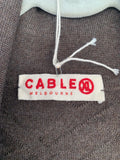 Cable Australian Merino Cardigan Size XL