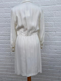 Massimo Dutti BNWT New Ivory Button Up Wrap Dress Size UK 12