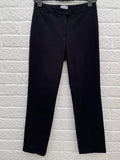Jigsaw Smart Black Straight Leg Stretch Trousers Size UK 8