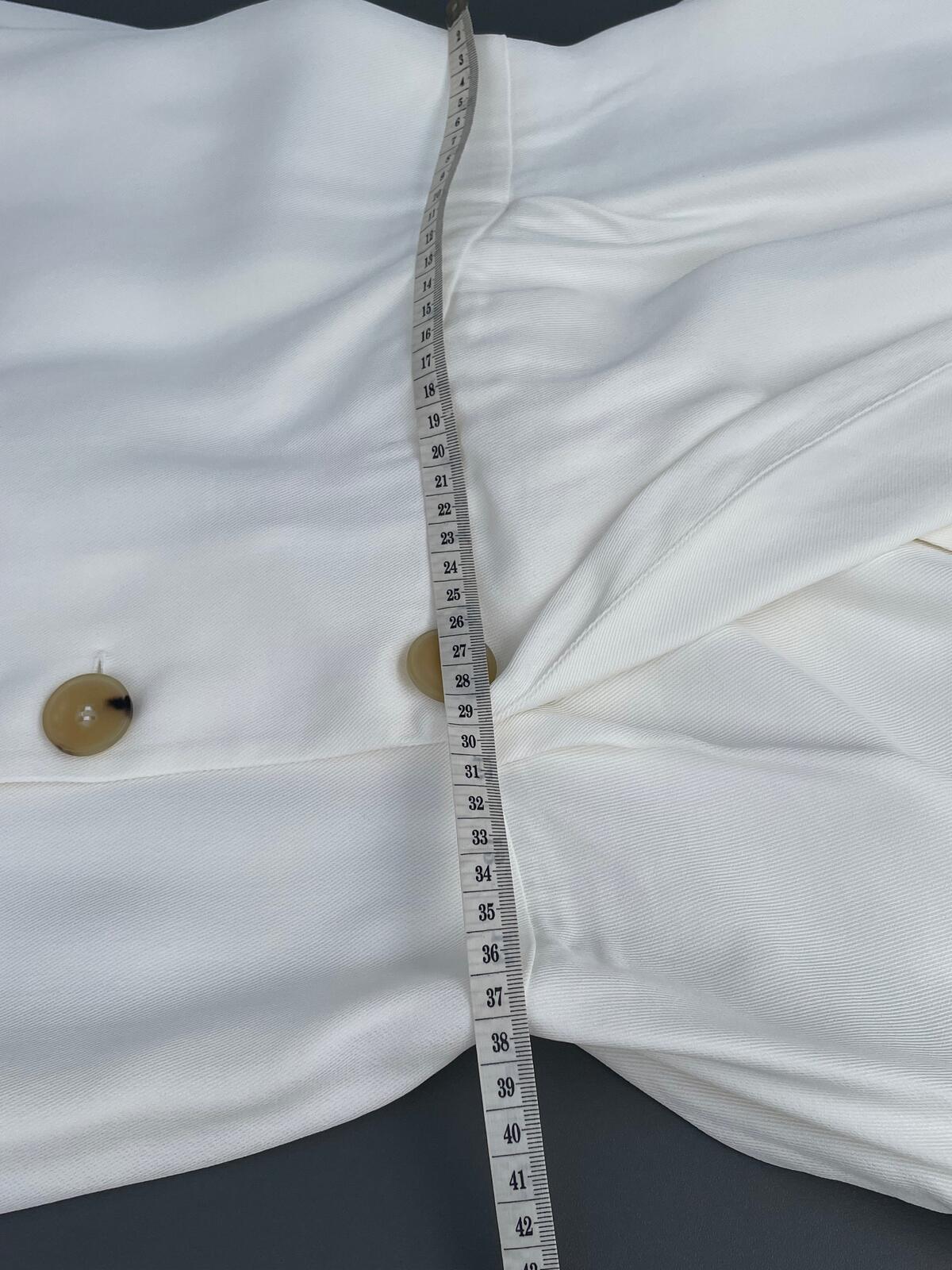 Massimo Dutti BNWT New Ivory Button Up Wrap Dress Size UK 12